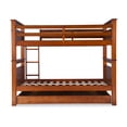 thumbnail image 4 of Linon Lemley Pine Bunk Bed Storage, Twin-Over-Twin, Walnut, 4 of 23