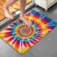 thumbnail image 4 of Colorful Rainbow Tie Dye Spiral Pattern Bathroom Rugs Mat,Non Slip Microfiber Bathroom Rug,Rubber Backing,Soft Bathroom Mats for Bathroom Floor,Tub and Shower,20x32in(50x80cm), 4 of 5