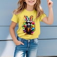 thumbnail image 2 of Hihipz Toddler Boys Easter Tee Tops Short Sleeve Colorful Graphic Crew Neck Tee Tops Soft Casual Stylish Tshirt,Sizes 1-2, 2 of 4