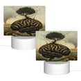 thumbnail image 2 of Cauagu Surreal Brain Tree for Rectangle Acrylic Night Light - Acrylic Modern Bedside Light with LED Light Lamp Base - Decorative Night Lamp for Restaurant Bar Cafe Shop, 2 of 9