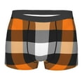 thumbnail image 5 of Uemuo Orange Plaid Pattern Men's Boxer Briefs,Trunk Anti-Chafing,Comfortable, Durable, and Stylish Underwear-X-Large, 5 of 9