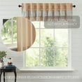 thumbnail image 4 of VHC Brands Kaila Country Cottage Ruffled Gold Ticking Stripe Curtain Valance 16x72, 4 of 6