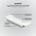 thumbnail image 5 of madesmart Expandable Bath Tray for Bathtubs, Multifunctional Bathroom Organizer, BPA-Free, White, 5 of 5