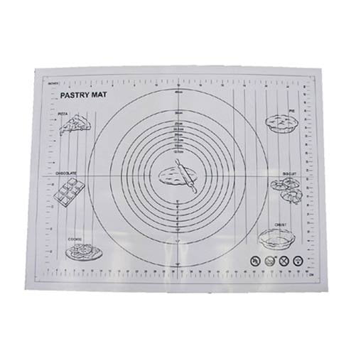 R&M International 18x24 Silicone Rolling Mat One Size White