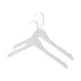 thumbnail image 1 of Perchas de ropa de 2 piezas Unique Bargains con cabeza redonda, percha de prendas blanca, 1 of 5