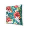 thumbnail image 3 of Tropical Flowers with Hibiscus Throw Pillow Covers 16x16 Inch 2 Packs Decorative Square for Living Room Couch Bed Sofa, 3 of 6