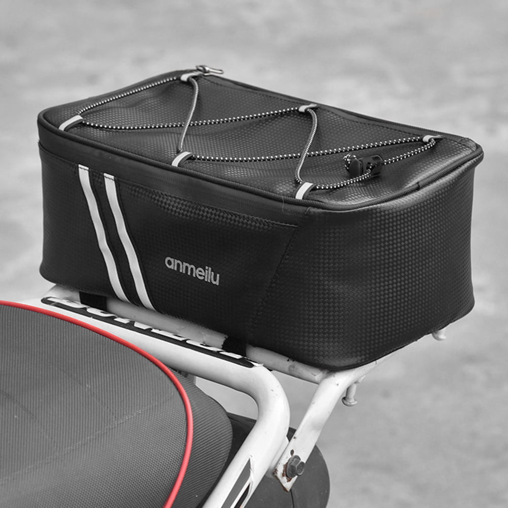 MTB Bike Rack Trunk Bag Waterproof Bicycle Cycling Rear Seat Pannier Pack O6E7