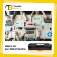 thumbnail image 4 of Toner Bank 6-Pack Compatible Toner for HP CF400X 201X Pro MFP M277dw M252dw M252n M277c6 M277 M252 Printer Ink 3 * Black, Cyan, Magenta, Yellow, 4 of 10