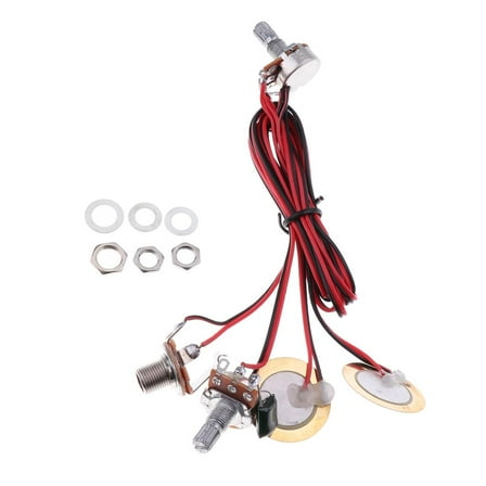 Acoustic Guitar Pickup Piezo Transducer with 6.35mm for Guitar Ukulele String Instrument