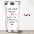 thumbnail image 5 of Personalized Retirement Tumbler 20oz Custom Name Cup "A Wise Woman Once Said I'm Outta Here" Perfect Retirement Gift for Best Friend, Boss Happy Retirement Party Decor, 5 of 6