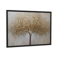 thumbnail image 3 of Aarocafa – Sleek Black Plastic Frame Golden Tree Canvas – Modern Edgy Decor with Scratch-Resistant Frame for Contemporary & Industrial Spaces – 12x16in – Black Frame, 3 of 7