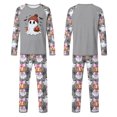thumbnail image 4 of Halloween Family Pajamas Set Long Sleeve Crew Neck, Soft Matching Halloween Pajamas with Ghost Beanie Print, Cozy Family Halloween Pajama Set Sleepwear, 4 of 4