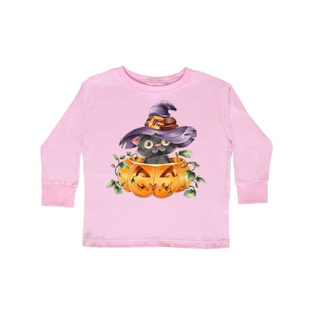 

Inktastic Halloween Kitty Gift Toddler Boy or Toddler Girl Long Sleeve T-Shirt