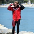 thumbnail image 3 of Hyper Tour Coat Red | Oversized Neoprene Jacket | PWC Jet Ski Gear (Small), 3 of 3