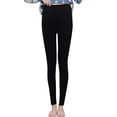 thumbnail image 5 of hoksml Women's Pants Solid Warm Tight Thick Plush Wool Waist Pants Trousers Leggings Clearance, 5 of 6