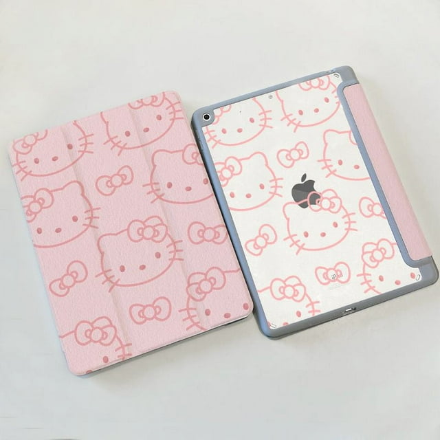 Sanrio Hello Kitty Cinnamoroll Kuromi Ipad Protective Case Ipad 8/7Th Generation Air5/4/3 All Inclusive Mini6 Pro 12.9In Case Gift Festivals