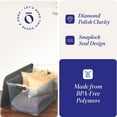 thumbnail image 3 of Open Box Homz 64 Qt Latching Large Clear Plastic Container Bin w/ Gray Lid, 3 of 9