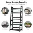 thumbnail image 7 of TribeSigns 5-Tier Bookshelf Modern Bookcase, 5 Shelf Ladder Shelf Black, 7 of 7