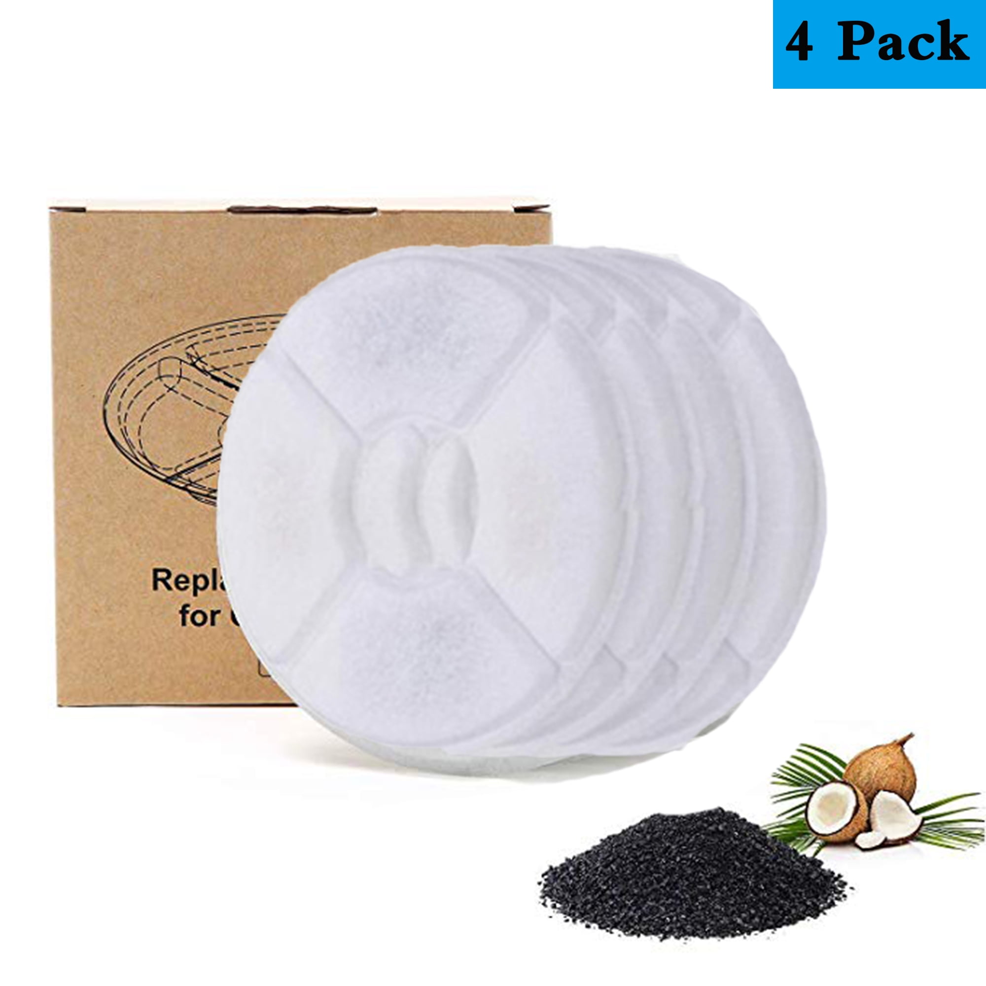 Round Caterpillar 12 Pack Filters For Pet Water Flower Fountain Replacement Filter Cat Dog 