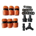 thumbnail image 1 of Plastic Garden Hose Tap Connector Kit, Pack of 10, Orange, 1 of 5