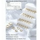 thumbnail image 3 of Aretes pequeños hipoalergénicos con poste y broche plano para mujeres y hombres, chapados en oro Xtellar dorado, 3 of 4