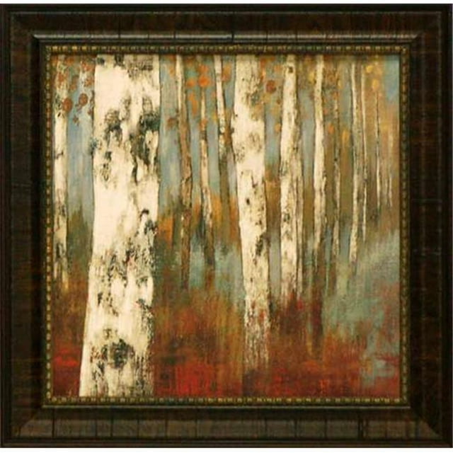 Artistic Reflections Pi023 15 x 15 in. Along the Path II Texture Coated Tree Landscape Art Print