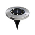 thumbnail image 1 of Wosthever 4 uds/1 ud. 8 LED de energía Solar luz enterrada lámpara de tierra al aire libre camino luz punto lámpara patio jardín césped paisaje Iluminación y accesorios luz calida 4 piezas Wosthever HW4217-04B, 1 of 6
