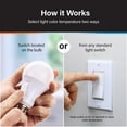 thumbnail image 6 of Feit A19 E26 (Medium) LED Bulb Color Changing 60 Watt Equivalence 2 pk, 6 of 14