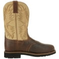 thumbnail image 4 of Justin Bottes de Travail à Embout d'Acier pour Hommes Boot Company, Brun Ciré, 4 of 7