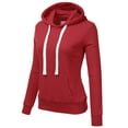 thumbnail image 3 of Doublju Women's Basic Lightweight Pullover Hoodie Sweatshirt with Plus Size, 3 of 3