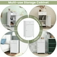 thumbnail image 6 of YYAo Bathroom Storage Cabinet, Toilet Storage Cabinet, Single Door Bathroom Cabinet with Adjustable Shelf and Drawer, 6 of 7