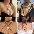 thumbnail image 5 of QQTDFG Vintage Boho Large Heart Pendant Choker Necklace Lady Party Women Jewelry Gift-#2, 5 of 6