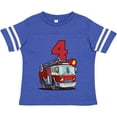 thumbnail image 3 of Inktastic 4th Birthday Fire Truck Boys or Girls Toddler T-Shirt, 3 of 5