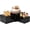 Black, variant on 3 count Buffet Risers, Risers for Buffet Table, Boxes for Display Cube Riser Display Stand for Party Catering Dessert Collectibles, White Set (Size 8", 7", 6")