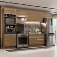 thumbnail image 2 of Cocina Integral 350cm Marrón Glamy Madesa 01, 2 of 5