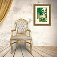 thumbnail image 3 of Hollie, Jasmine 24x32 Gold Ornate Wood Framed with Double Matting Museum Art Print Titled - Monstera, 3 of 4