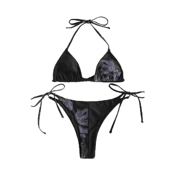 Gibobby Conjunto de Bañador Sexy Traje de baño Bandeau Set Traje de baño Ropa de playa Vendaje Mujeres Bikini brasileño Push-Up Trajes de baño Tankinis S(Negro,M)