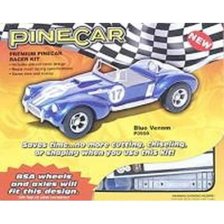 PineCar Derby Car Design Kit: Blue Venom Premium (Best Derby Car Designs)