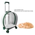 thumbnail image 3 of Hard Cat Carrier, Collision Proof Pet Rolling Carrier PC Shell Multifunctional Anti Drop Large Ventilation Holes  For Travel, 3 of 8