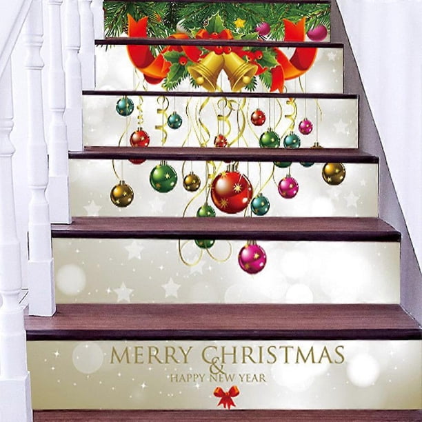 SZTXJ 3D Stair Stickers - 39.3 inch x 7.08 inch - 12-Self Adhesive PVC Stair Risers Removable Stair Stickers Stickers Festival Wallpaper Home Party De