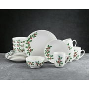 Studio Nova Holly Cheer 16-Piece Dinnerware Set