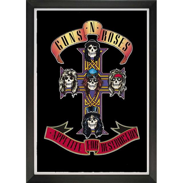 Appetite for Destruction Framed Poster Wall Art (33.5" by 23.5")