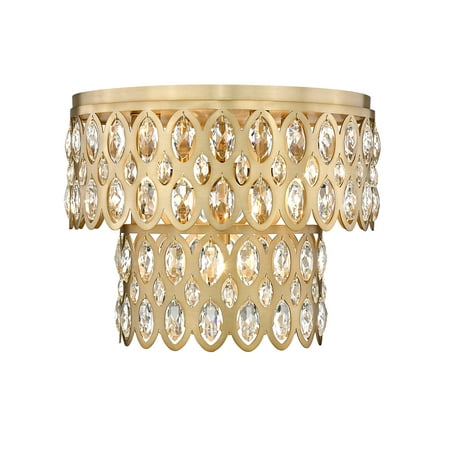 

Z-Lite 822F15 Dealey 5 Light 15 Wide Flush Mount Waterfall Ceiling Fixture - Brass