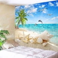 thumbnail image 2 of simhoa Tapisserie Mode 3D Murale Décorative Intérieure/extérieure Paysage Marin, 2 of 8