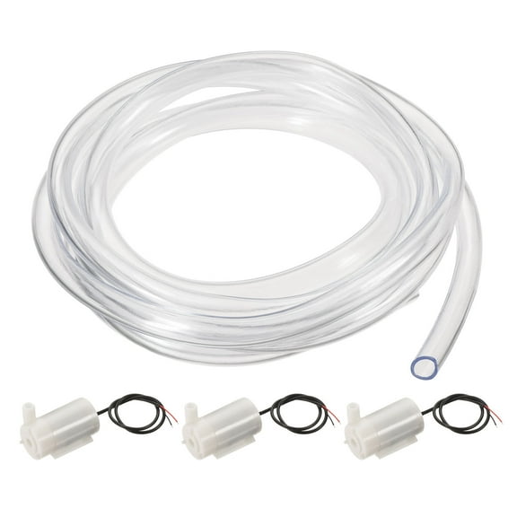 Uxcell DC 3V Horizontal Style with Clear Vinyl Tube Micro Submersible Water Pump