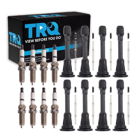 TRQ Ignition Coil and Spark Plug Kit 16 Piece Fits 2011-2013 Infiniti QX56 2014-2019 QX80 2017-2019 Nissan Armada