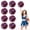 Bronze and Blue, variant on Cheerleading Poms 8 Pack, Handheld Cheerleading Pompoms for Basketball Football Volleyball, Cheer Spirit Supplies, Metallic Streamers for Dance and Games