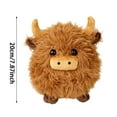 thumbnail image 3 of Cute Fluffy Cow Stuffed Animal, 2 Sizes with Keychain Clip, Realistic Scottish Highland Cattle Decor, Soft Plushie for Bedroom, Valentine‘s Day Gift for Her, Easter Basket Stuffers, 3 of 6