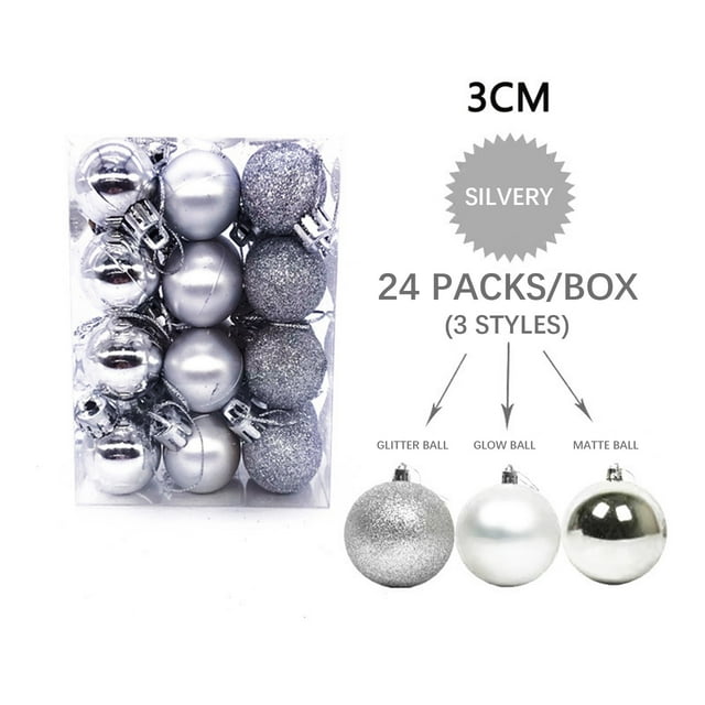 Fiudx Adornos Navideños Irrompibles, Juego de Bolas Decorativas, Ligeros y Colgantes para Árbol, Decoración Navideña Vibrante, para Usar En Casa o En La Oficina, para Celebrar Bodas y Compromisos, Pa