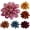 Blue, variant on Fake Flowers Heads Artificial Silk Dahlia Flower Head for Wedding Home Decoration DIY Scrapbooking Handmade Craft Accessories Fake Flowers 20pcs 3.94in (Colorful)